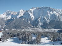 Winter Blick auf Karwendel